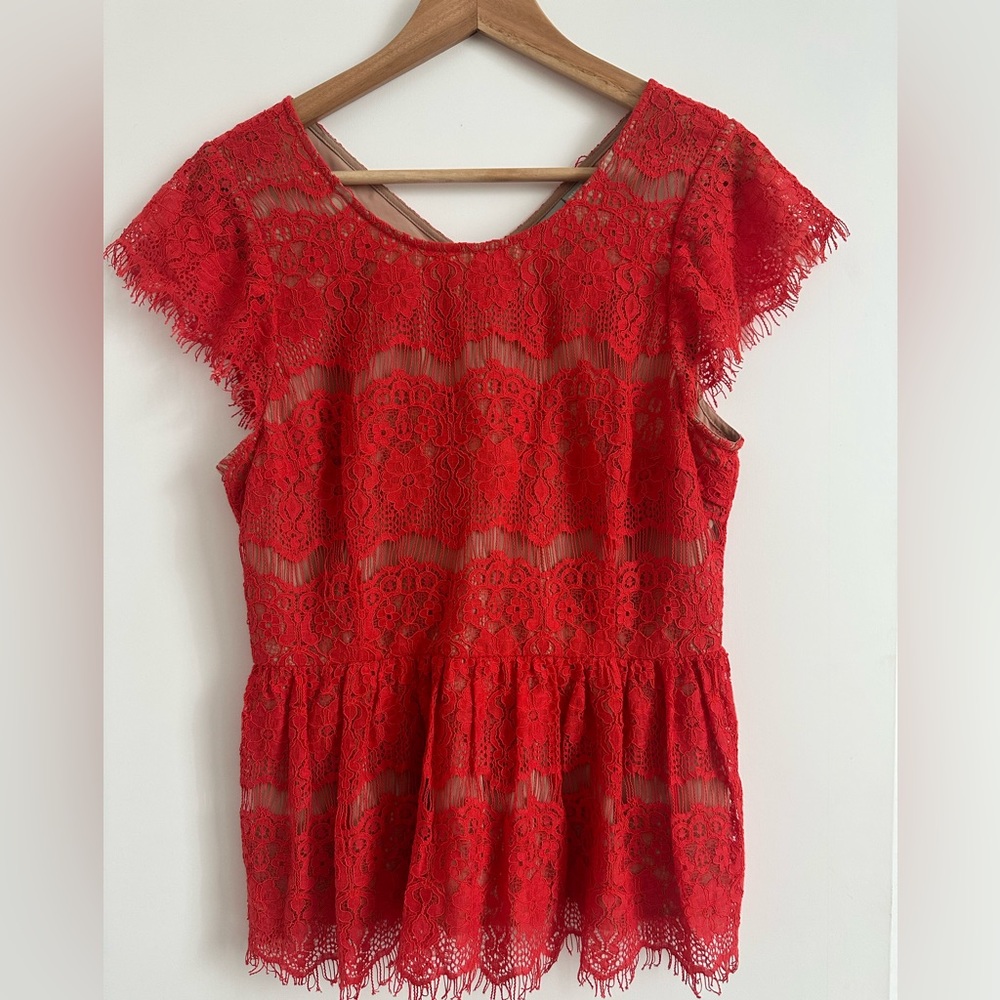 Anthropologie Maeve Lace Blouse
